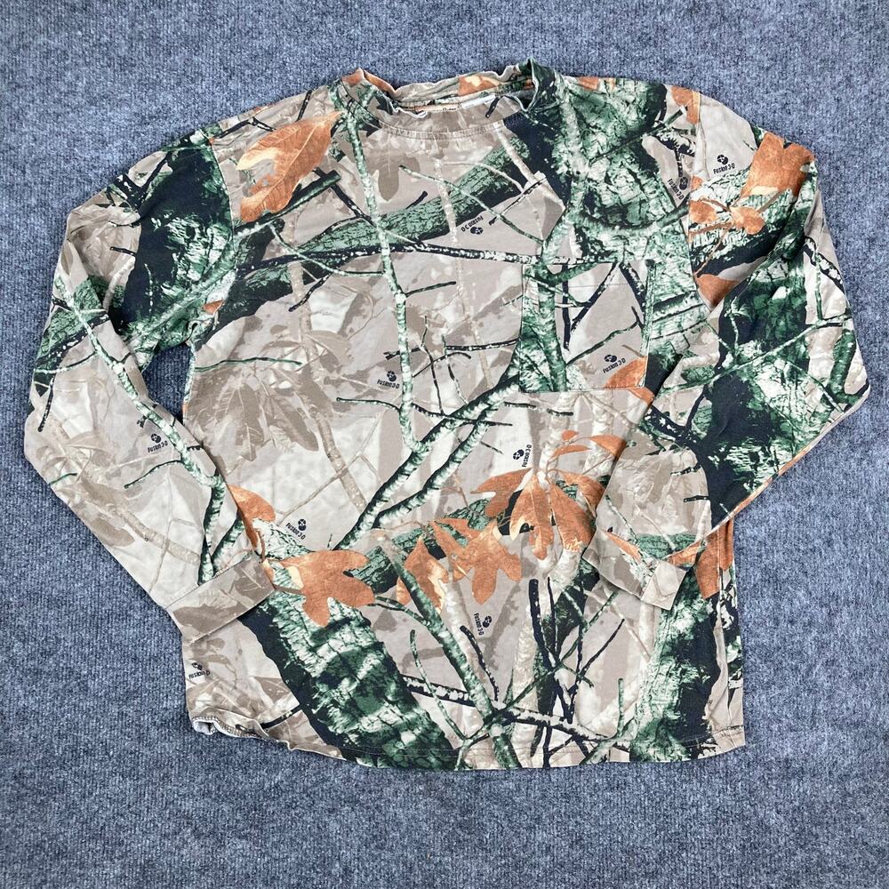 Outfitters Ridge T-Shirt Mens M Camo‎ Long Sleeve Hunting Outdoor